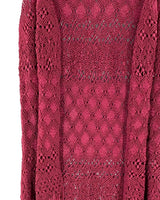Chaleco midi tejido macramé