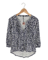 Blusa manga larga en jersey
