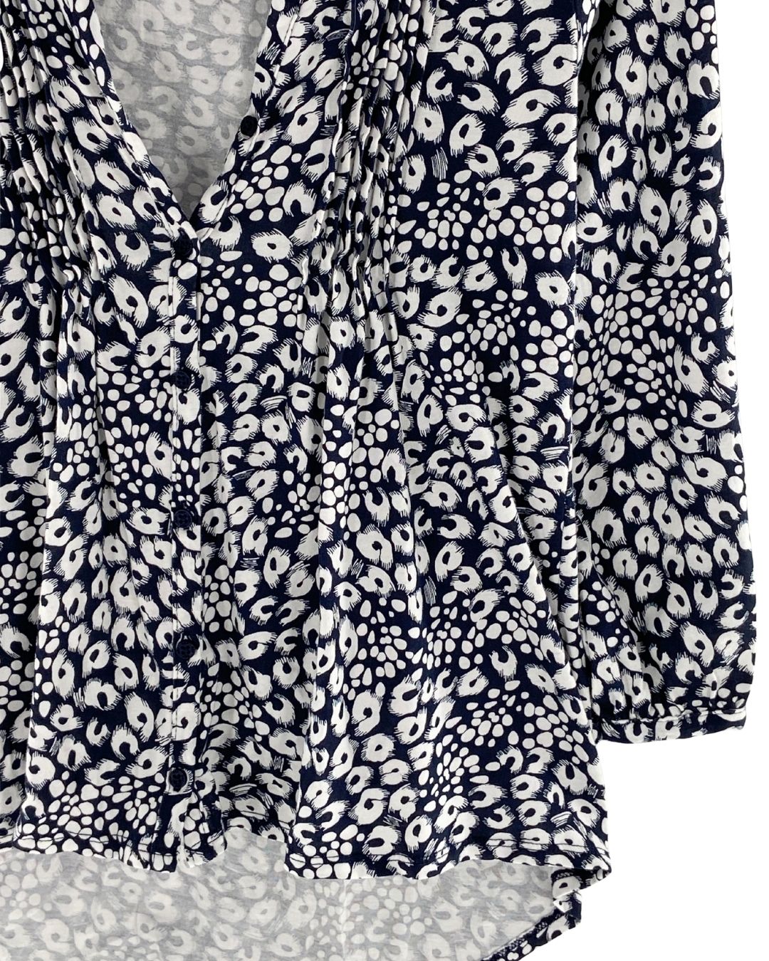 Blusa manga larga en jersey
