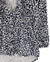 Blusa manga larga en jersey