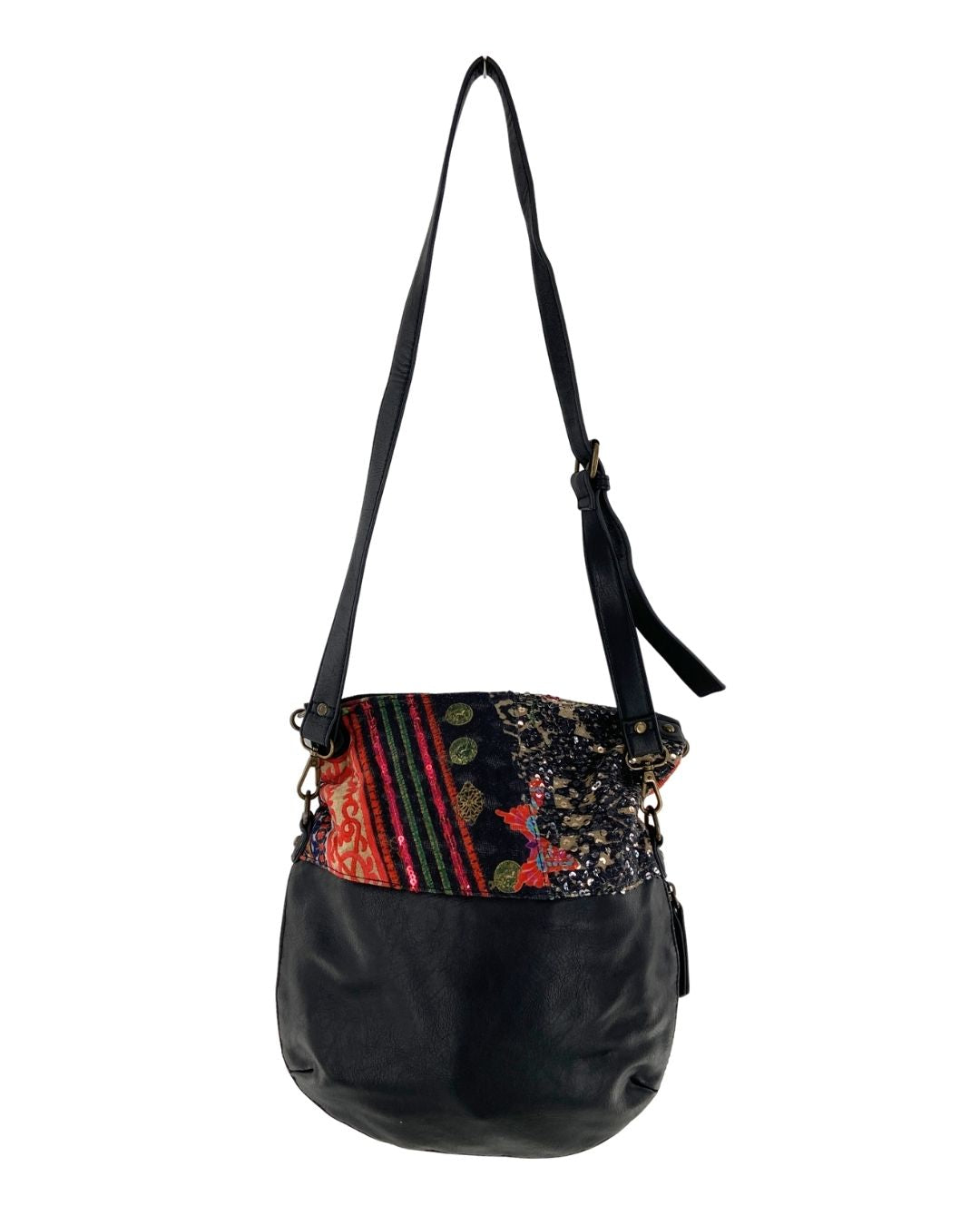 Cross body con print y textura