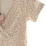 Blusa crop cruzada manga corta