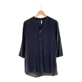 Blusa manga 3/4 cuello V