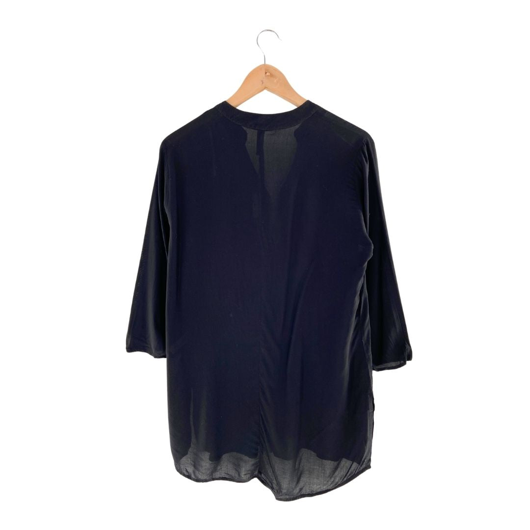 Blusa manga 3/4 cuello V