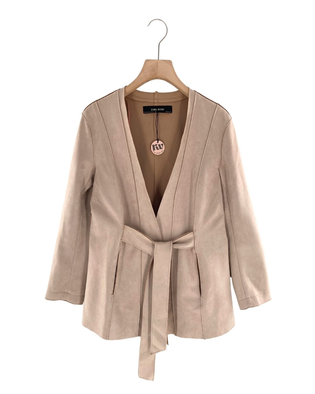 Chaqueta al corte en antelina