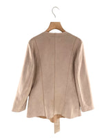 Chaqueta al corte en antelina