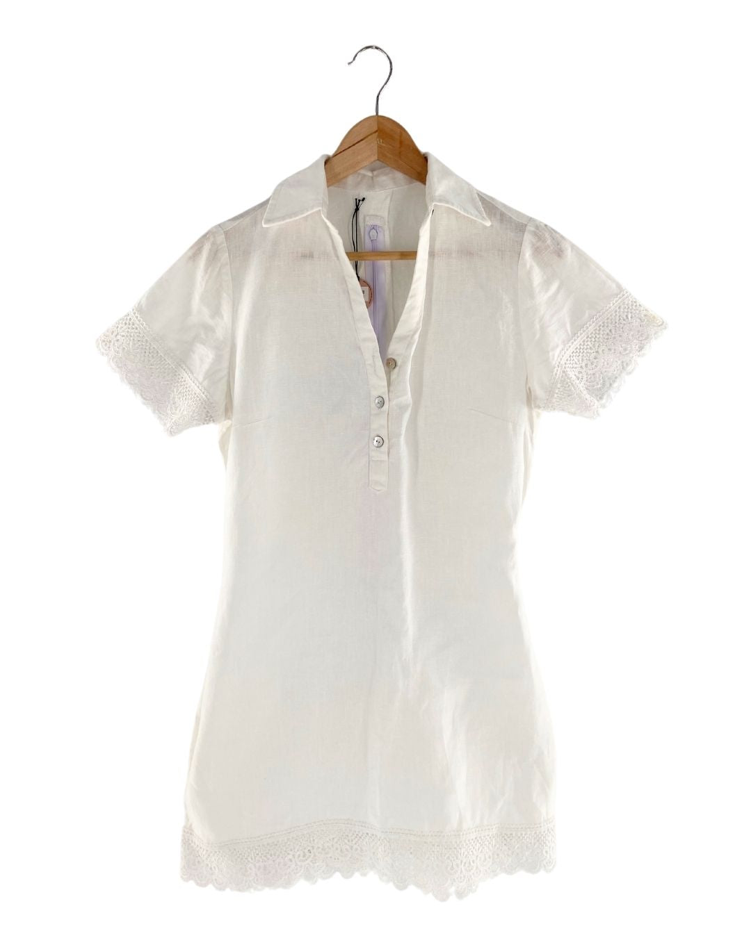 Vestido mini en lino