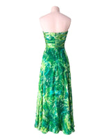 Vestido satinado strapless