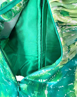 Vestido satinado strapless