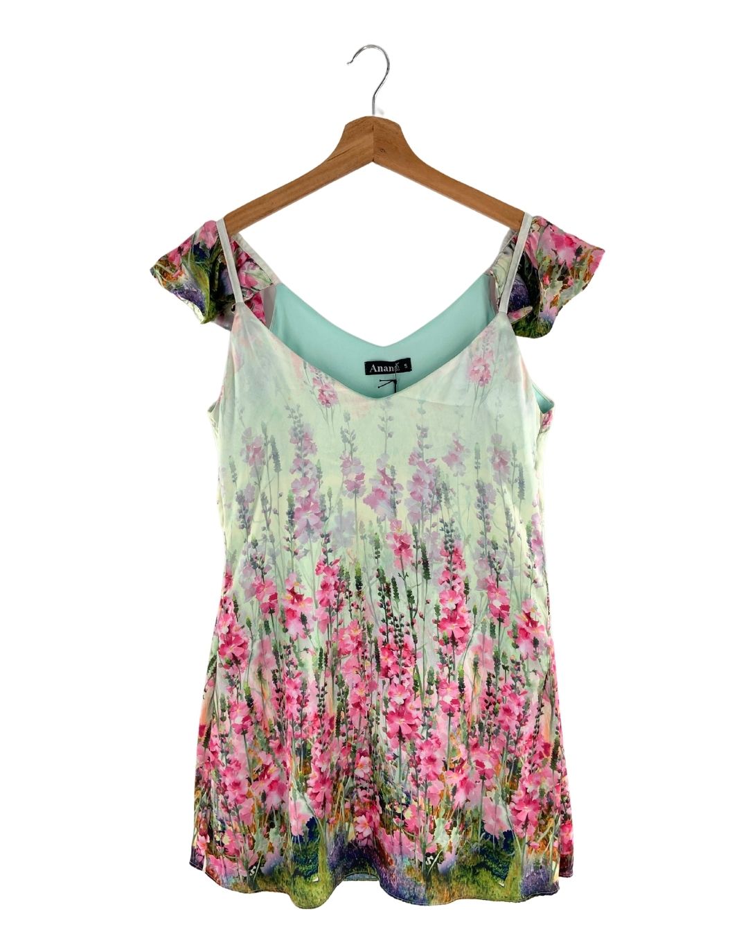 Vestido mini satinado print