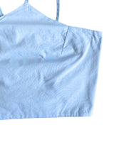 Crop top lace up en espalda