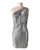Vestido mini one shoulder
