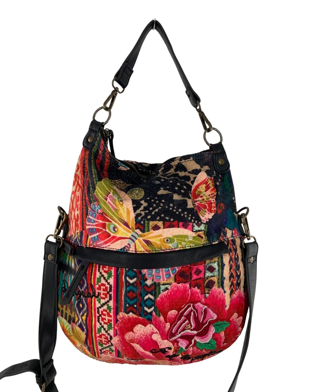 Cross body con print y textura