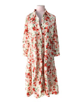 Vestido amplio en capas print