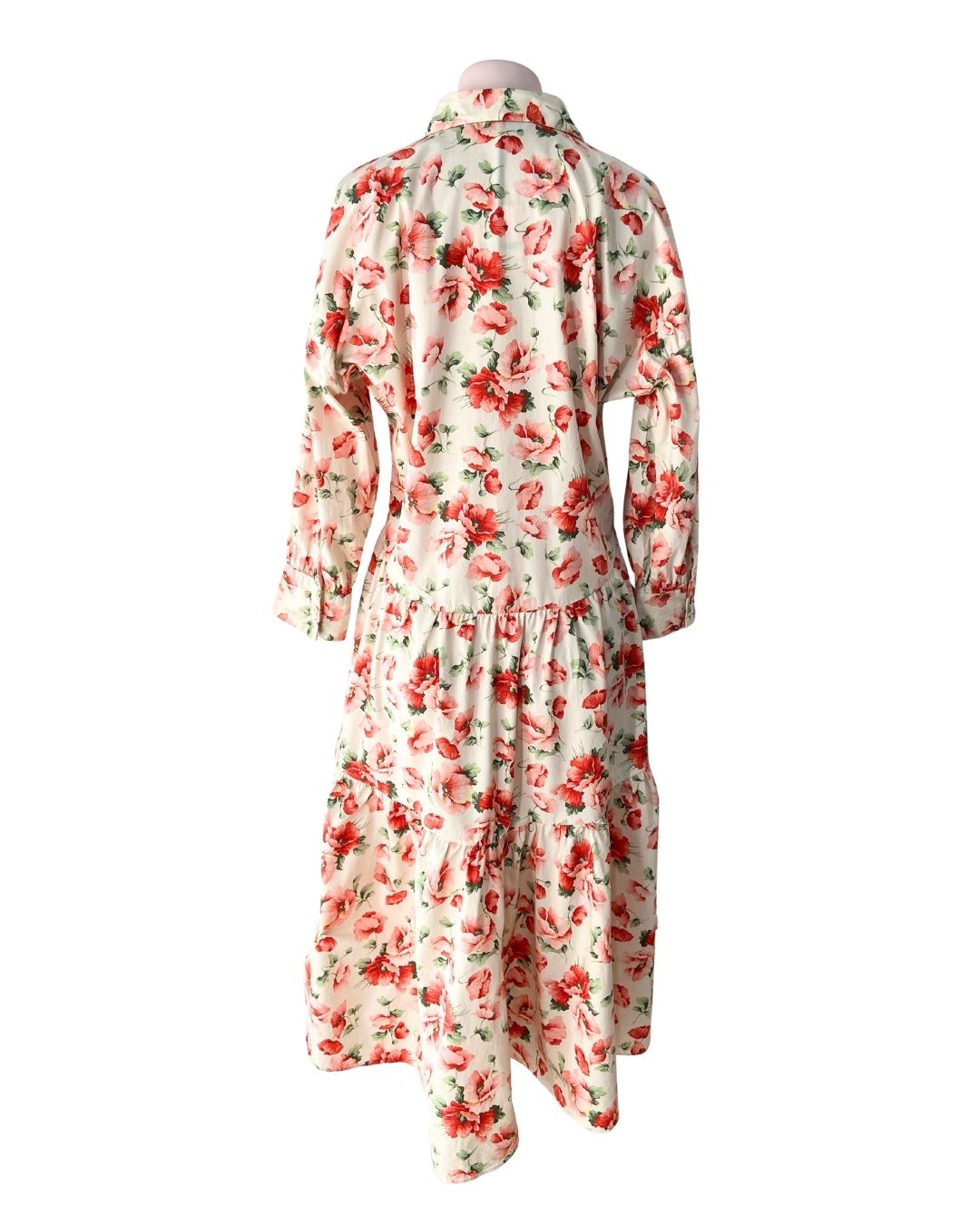Vestido amplio en capas print