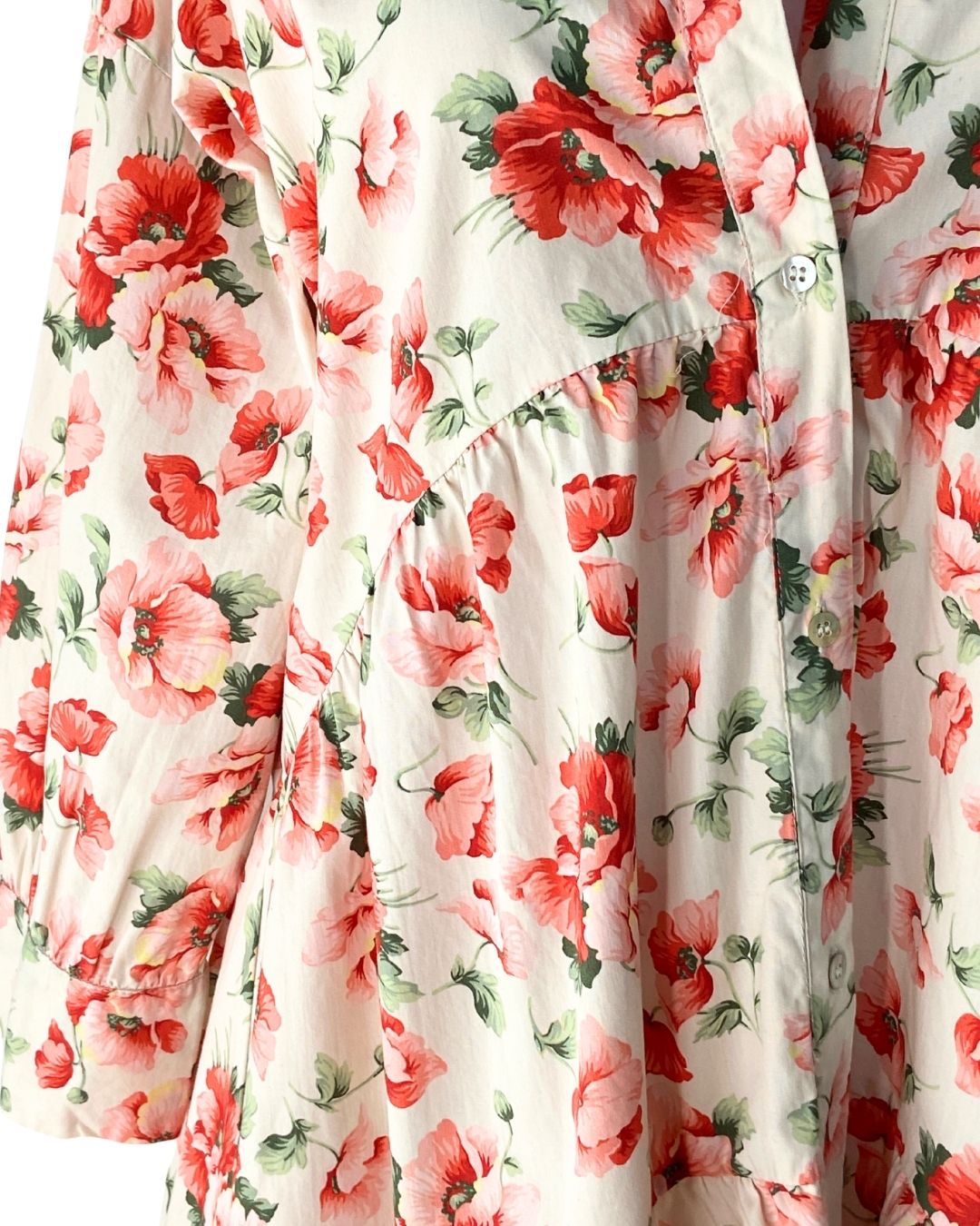 Vestido amplio en capas print