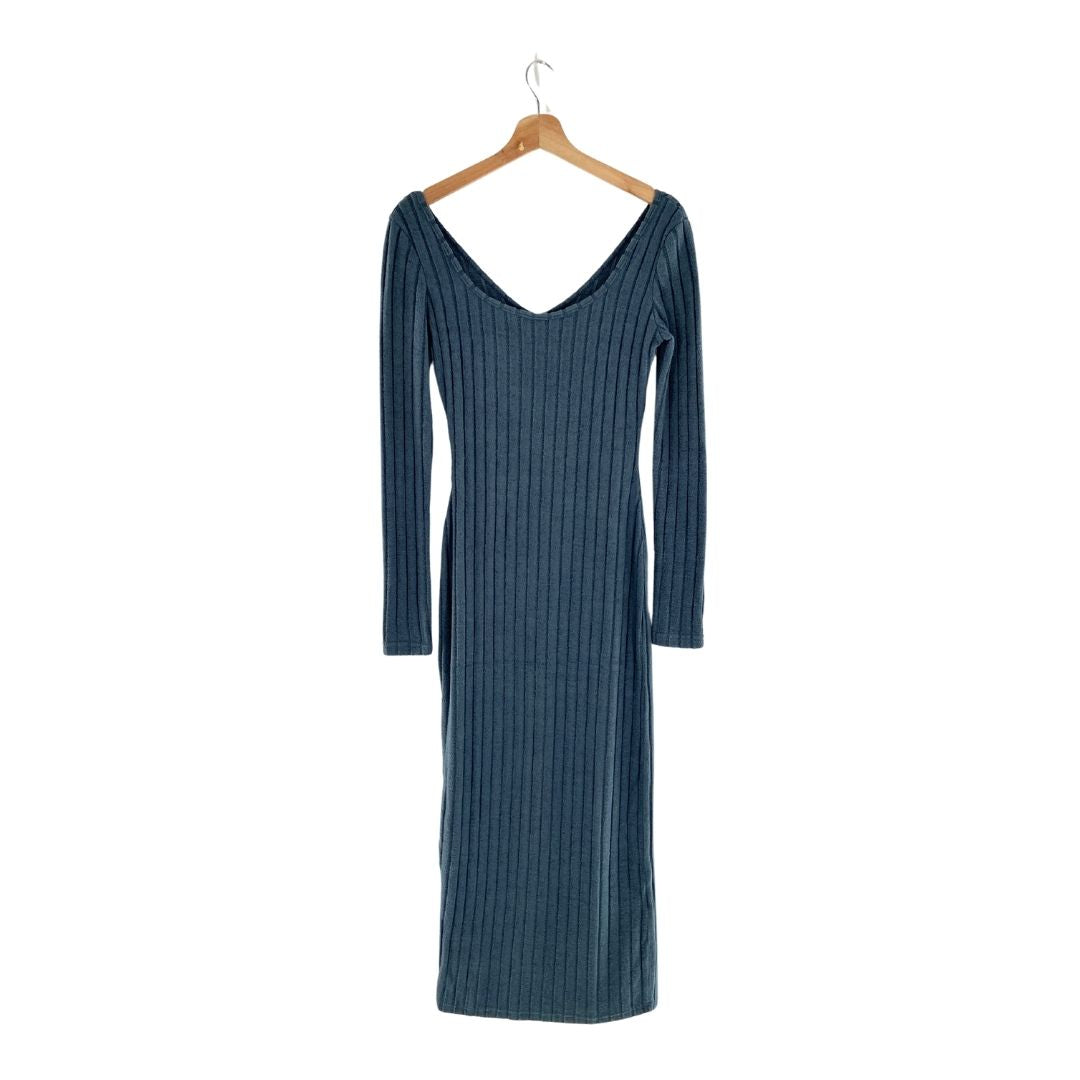 Maxi vestido manga larga
