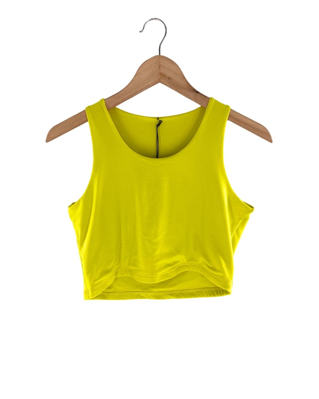 Blusa crop stretch sleeveless
