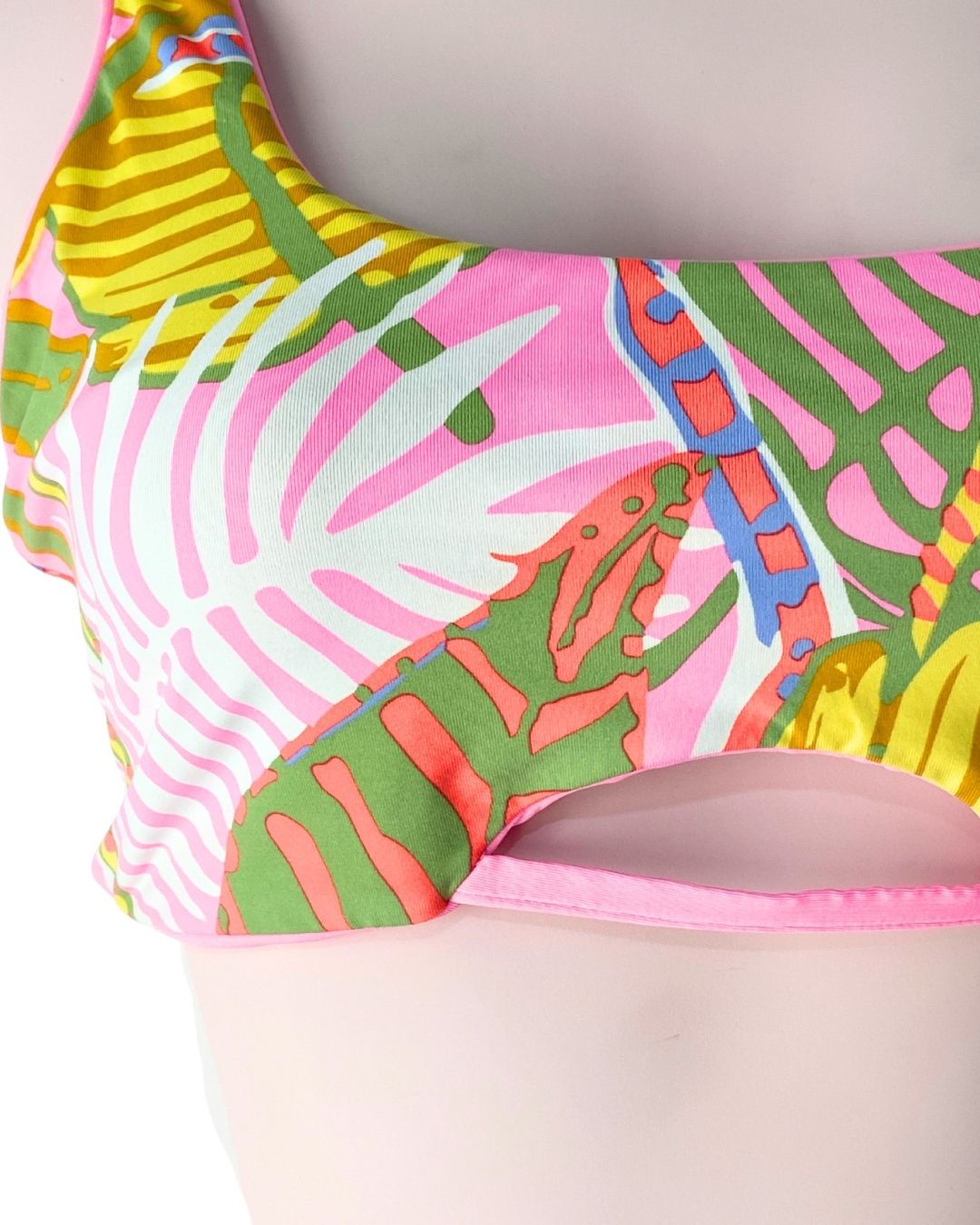 Top de baño lace up en espalda