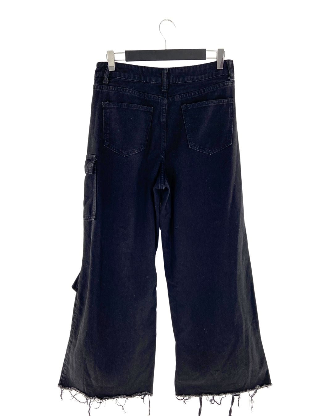 Jean rigído botas deshiladas