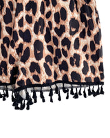 Short mini animal print
