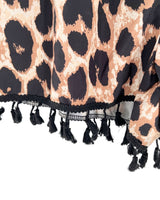 Short mini animal print