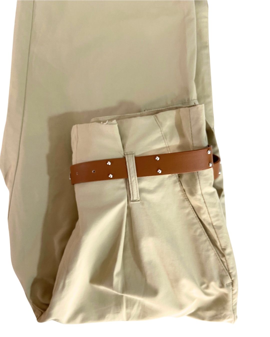Pantalón paperbag con cinturon
