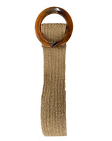 Cinturón tejido con hebilla