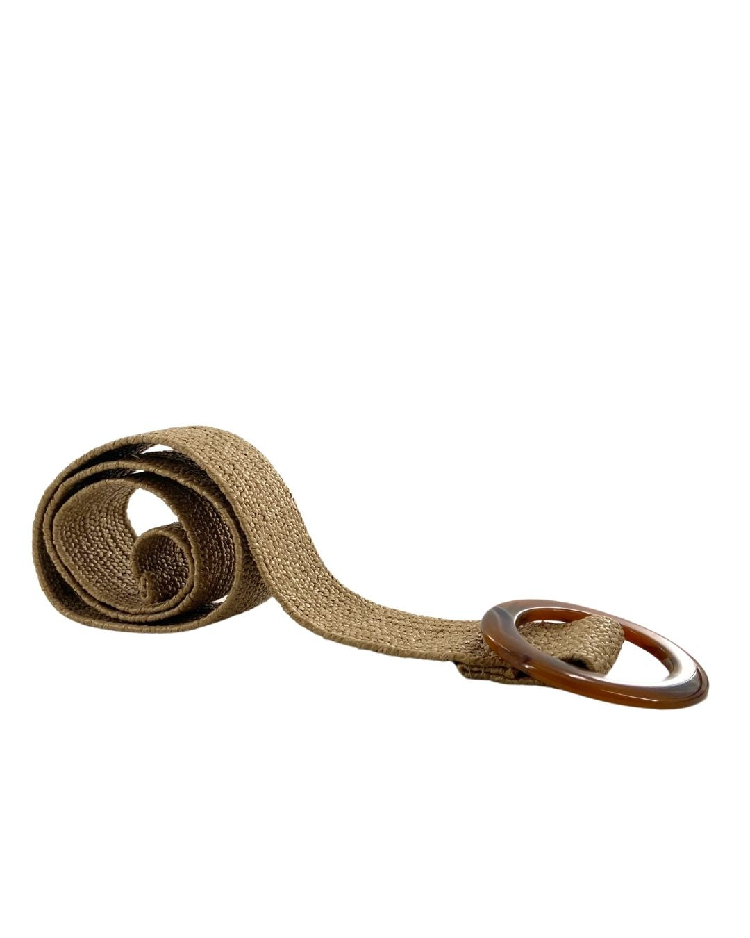 Cinturón tejido con hebilla