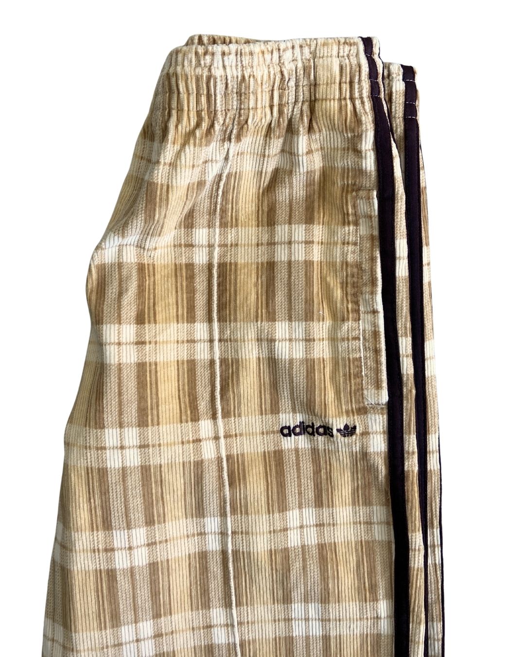Pantalón en pana a cuadros