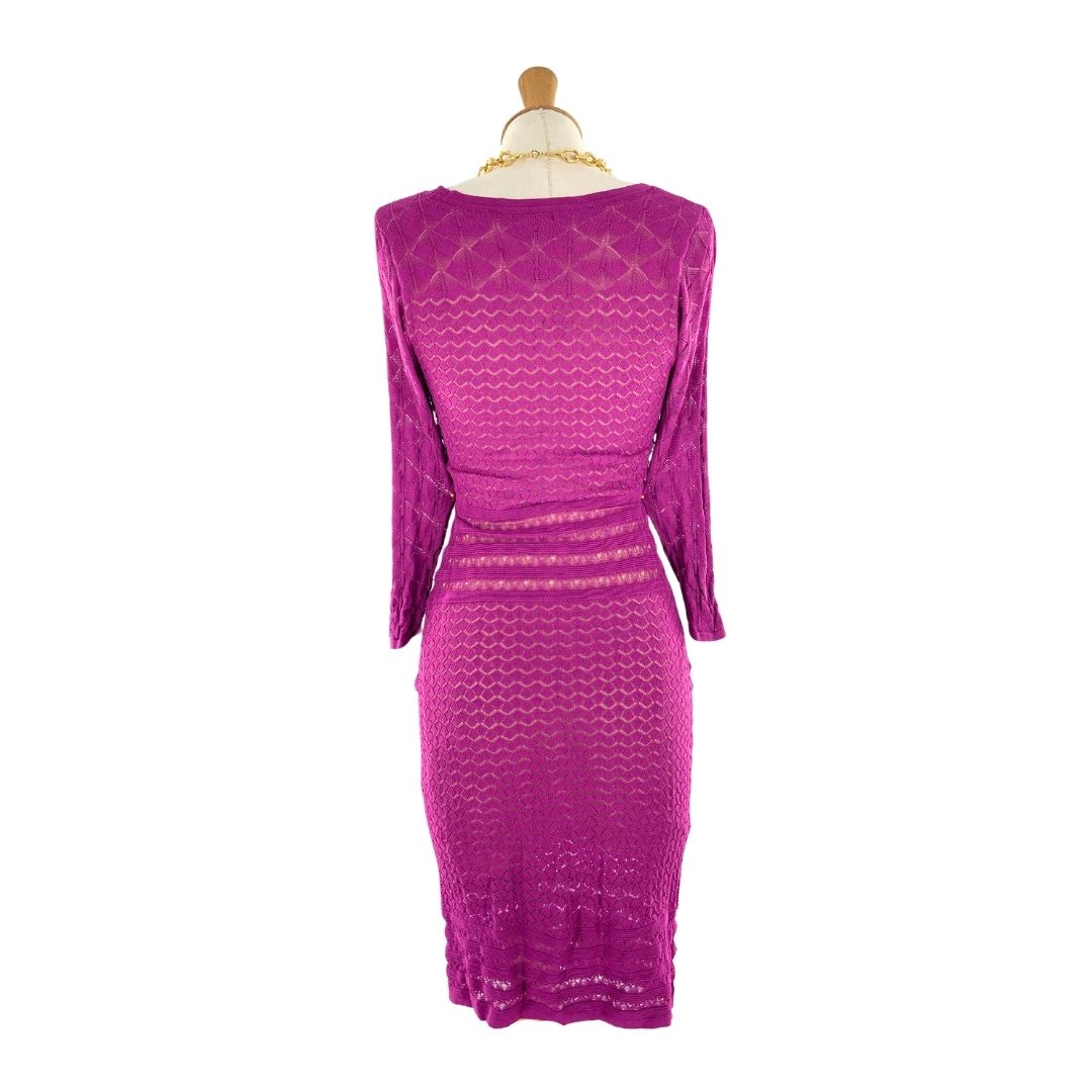 Vestido mini tejido extrafino