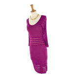 Vestido mini tejido extrafino