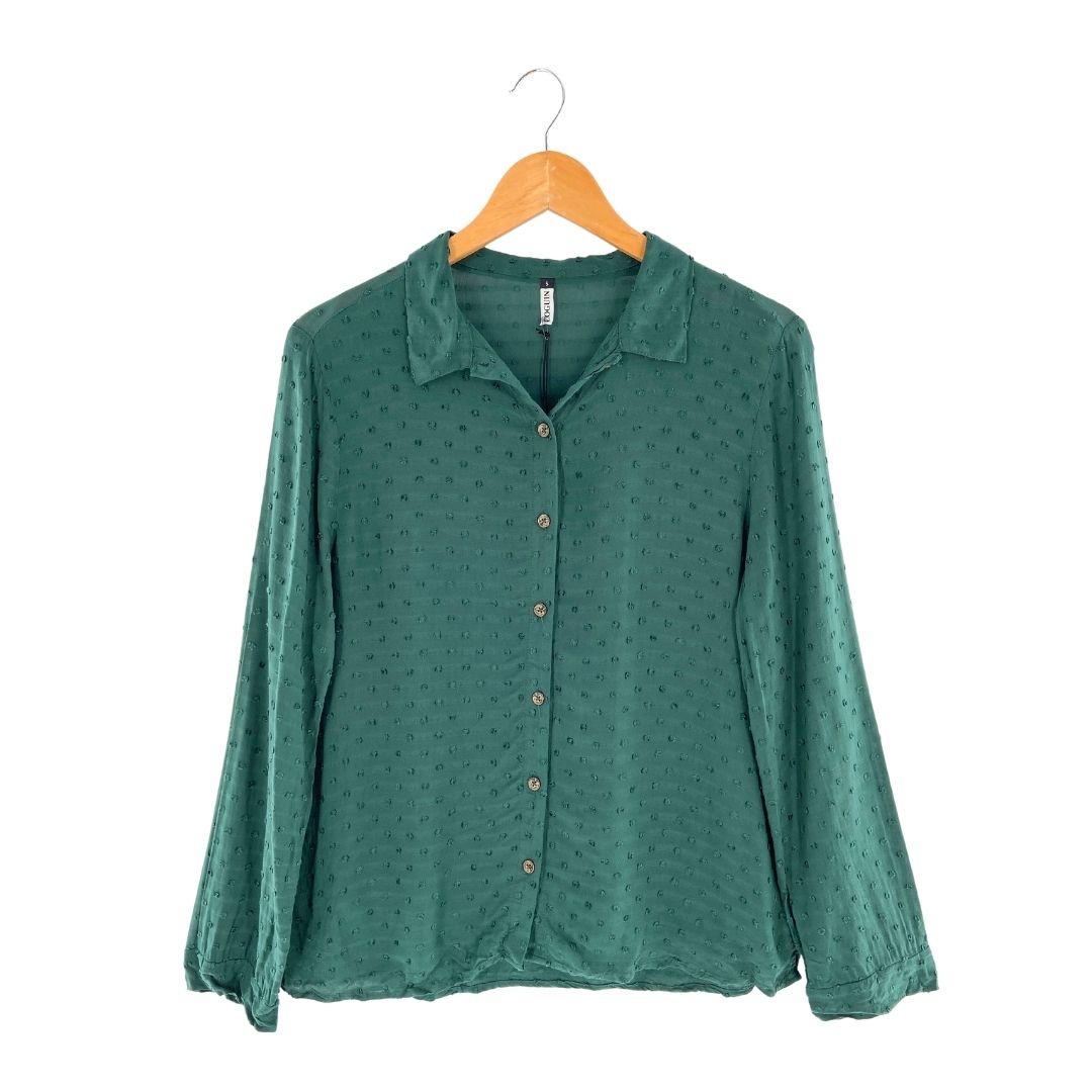 Camisa manga larga con plumeti
