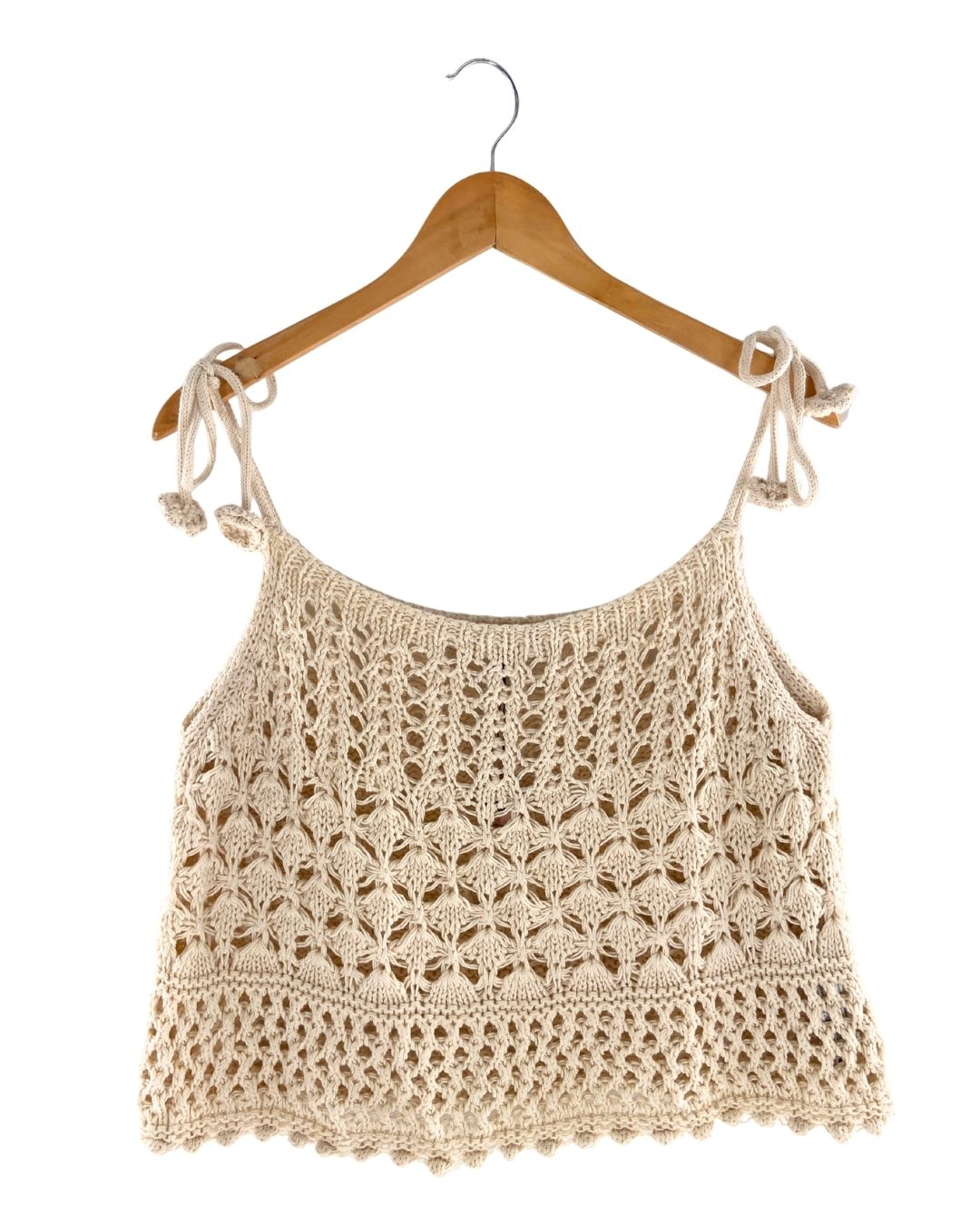 Blusa de tiras tejido grueso