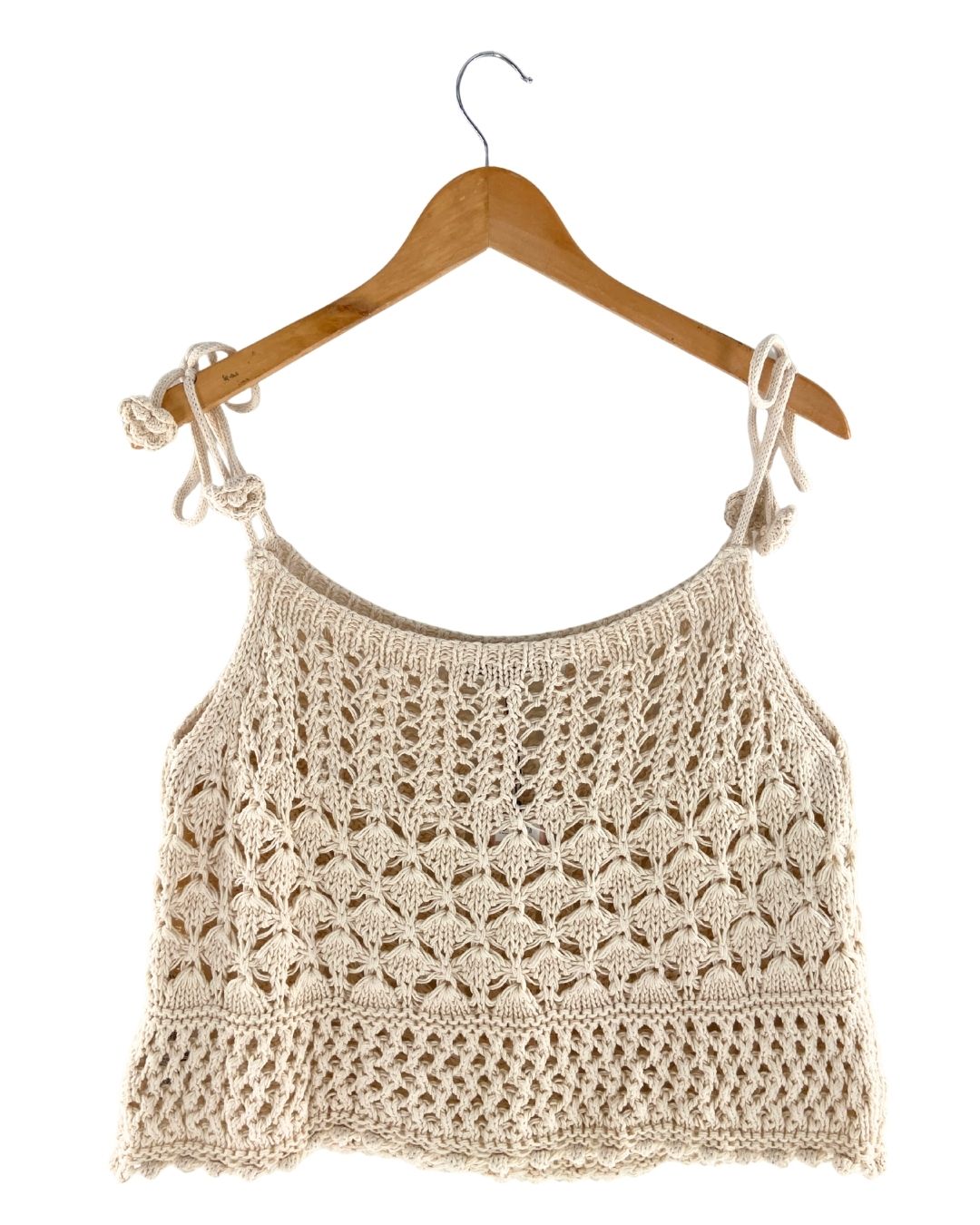 Blusa de tiras tejido grueso