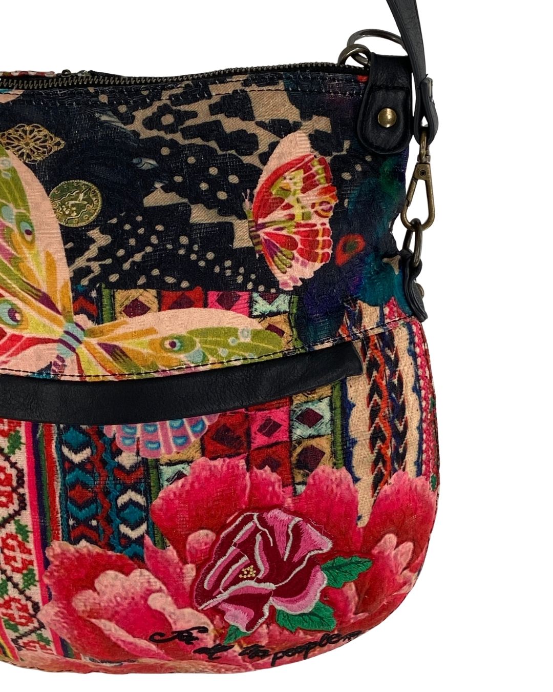 Cross body con print y textura