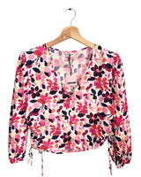 Blusa manga 3/4 print flores
