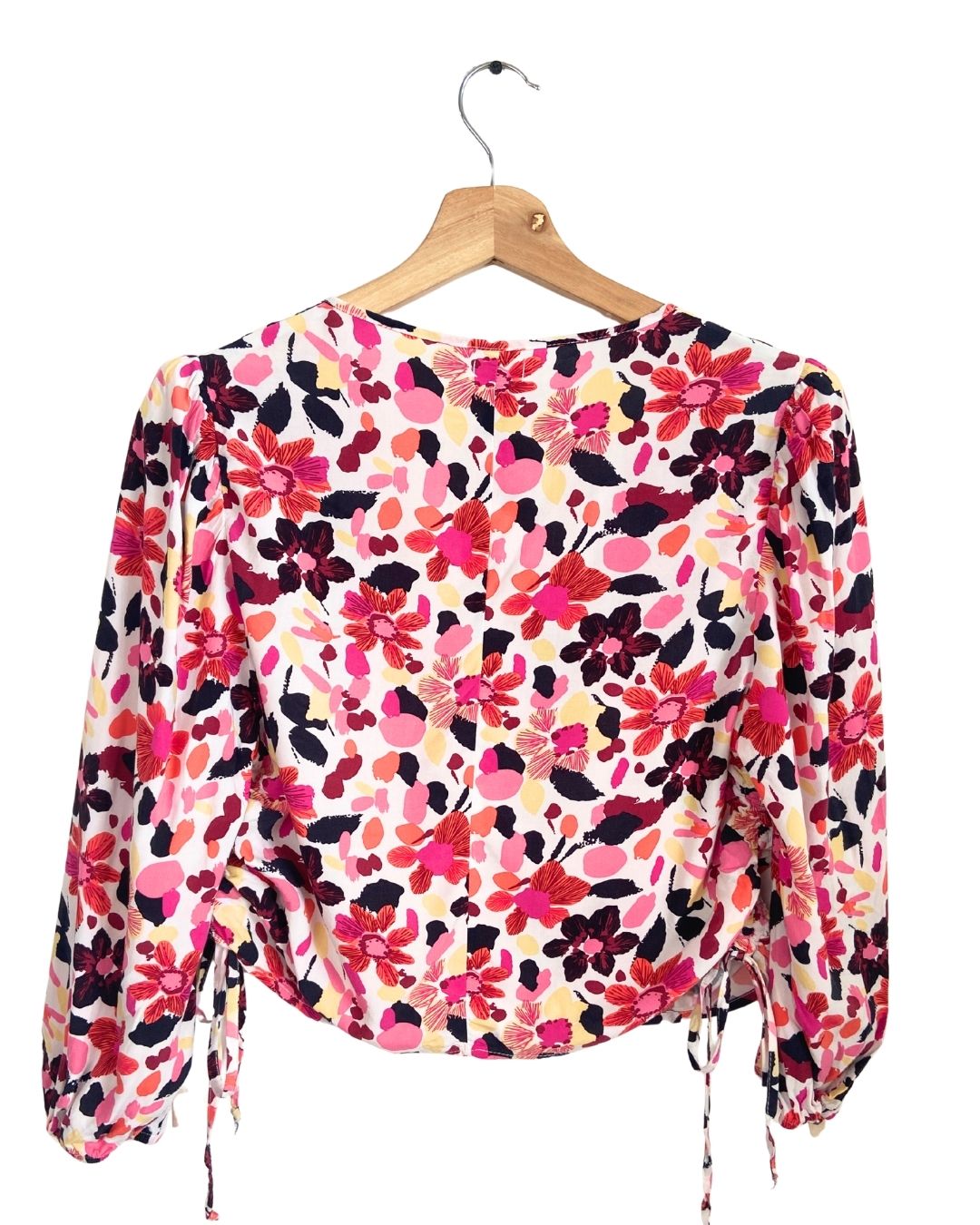 Blusa manga 3/4 print flores