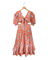 Maxi vestido anudado