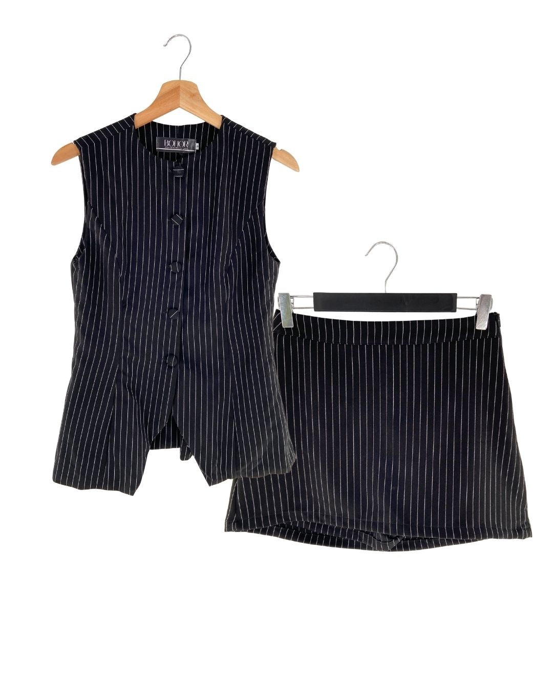 Set de blusa y short a rayas