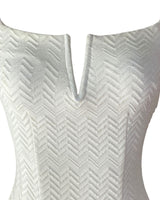 Vestido midi con textura