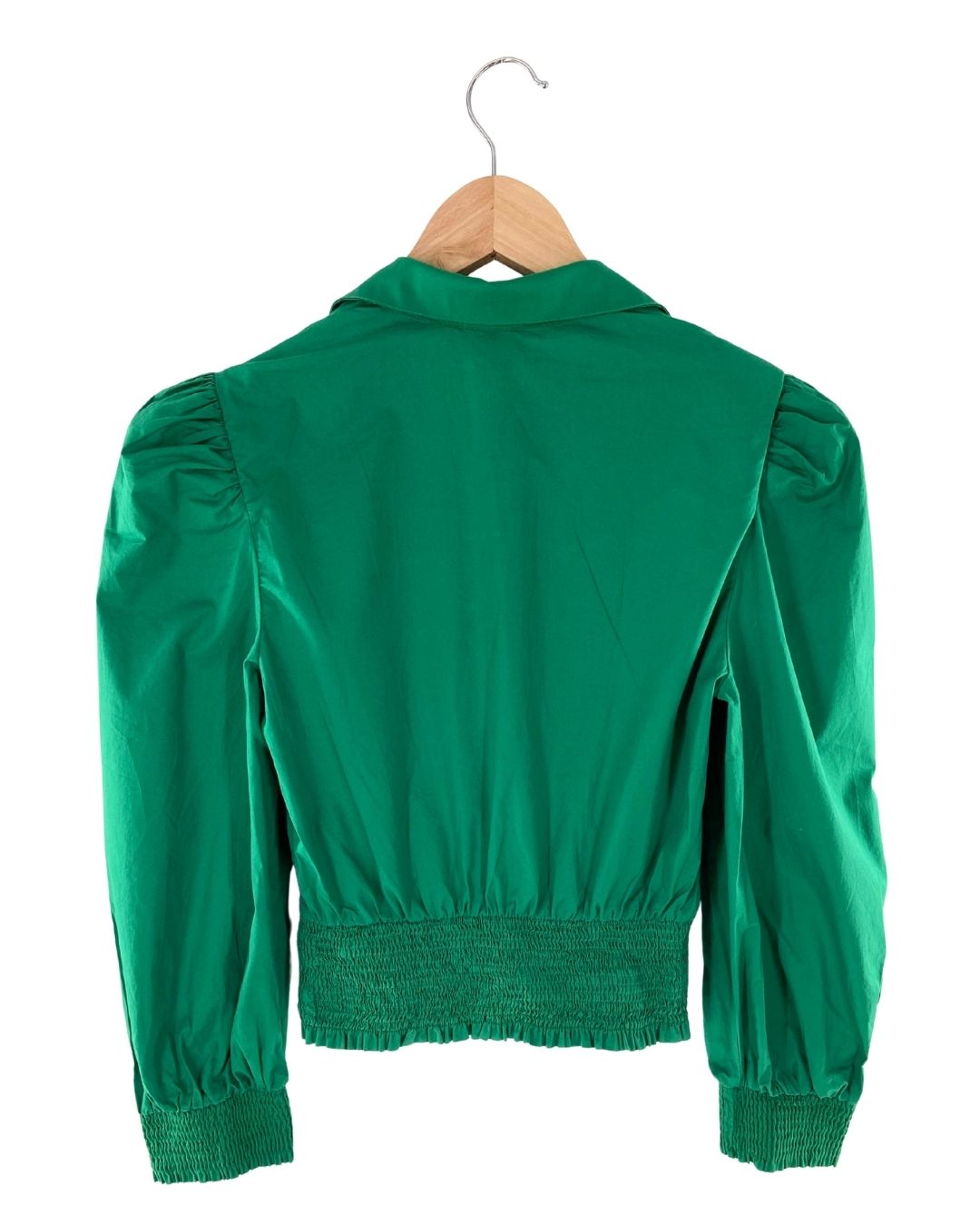 Blusa crop manga larga