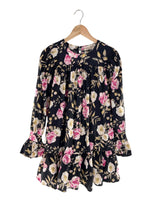 Vestido mini manga larga
