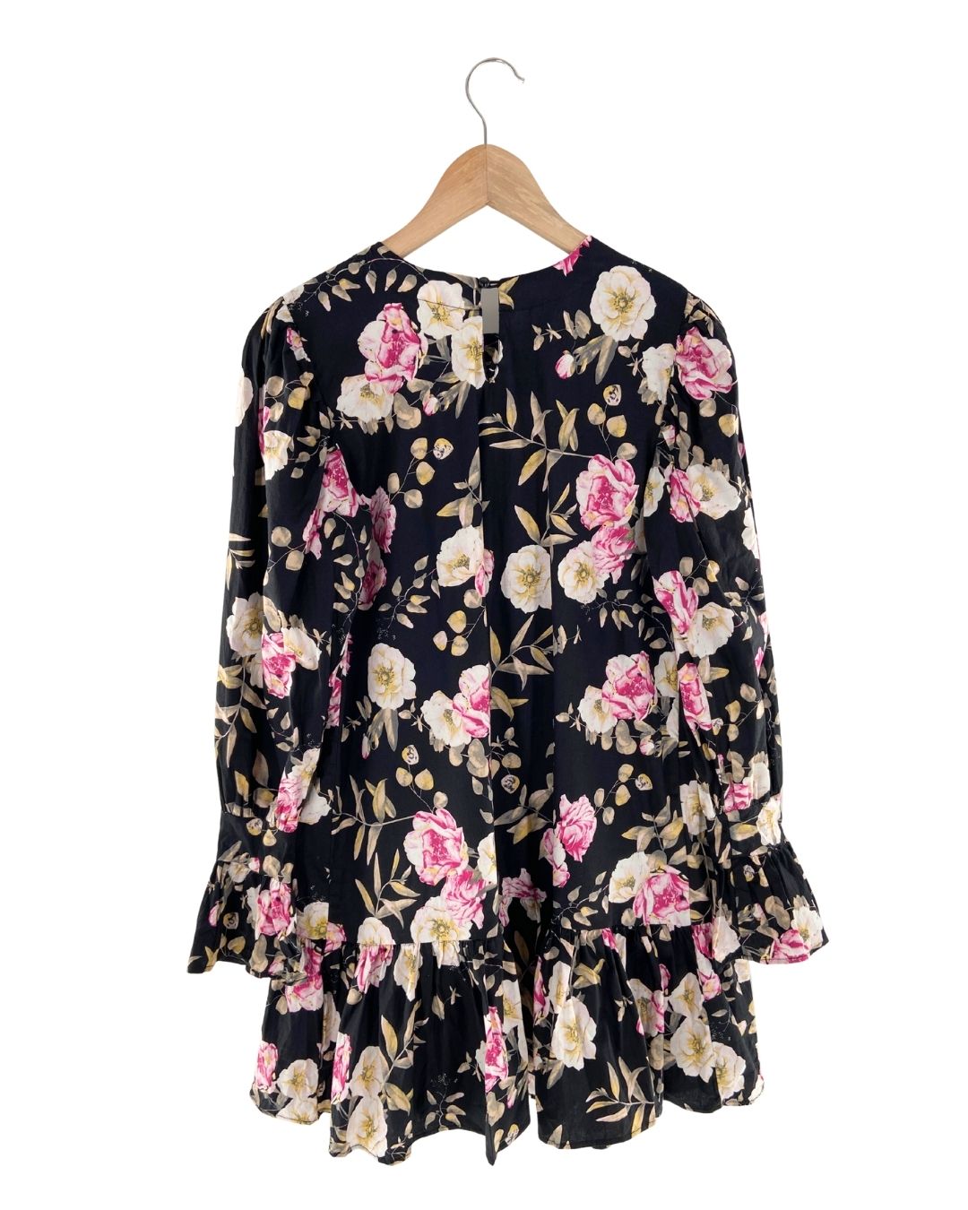 Vestido mini manga larga
