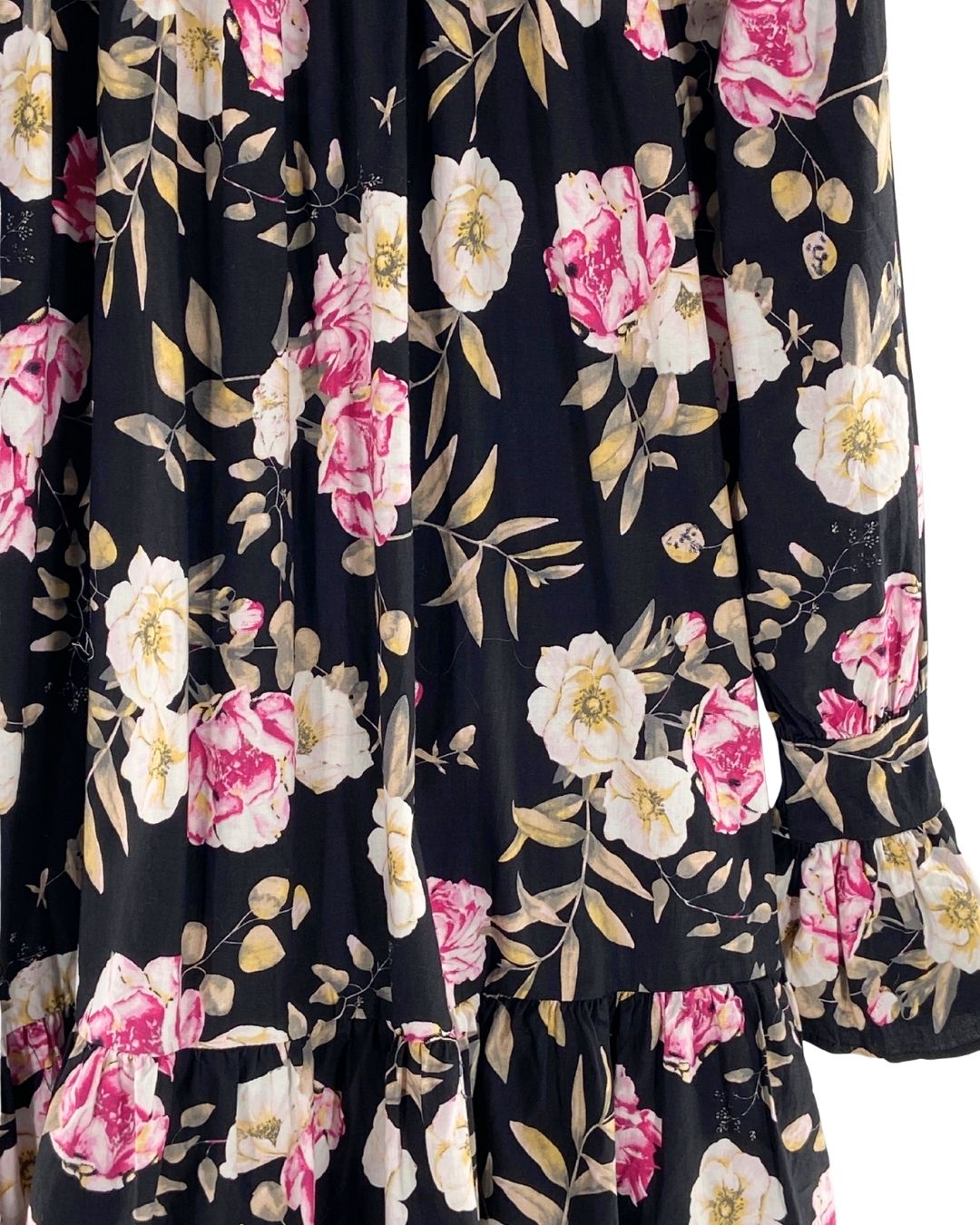 Vestido mini manga larga