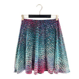 Falda midi elástico en cintura
