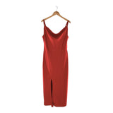 Maxi vestido satinado