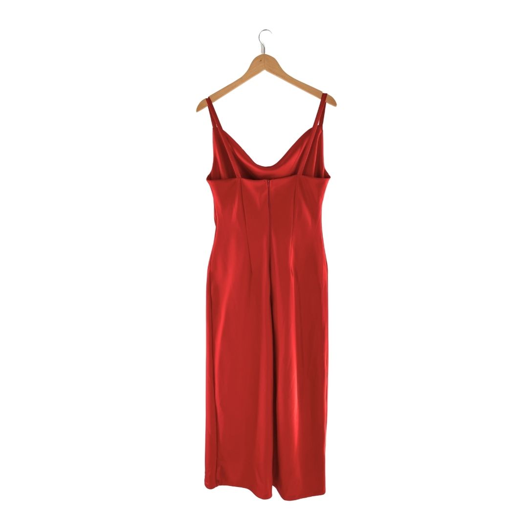 Maxi vestido satinado