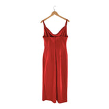 Maxi vestido satinado