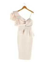 Maxi vestido one shoulder
